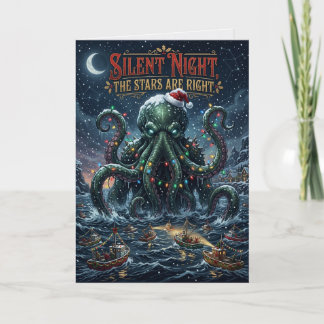 Stille Nacht Sterne sind richtig Cthulhu Karte