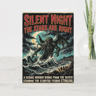 Stille Nacht Sterne sind richtig Cthulhu Karte