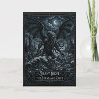 Stille Nacht Sterne sind richtig Cthulhu Karte