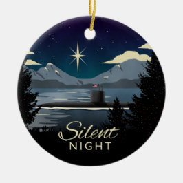 Stille Nacht - Unterseeferien Keramik Ornament
