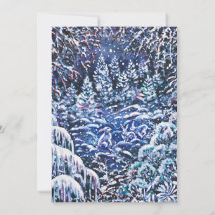 Stille Nacht Weihnachten Handgemälde Wasserfarbe