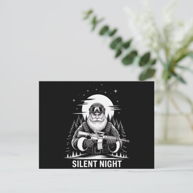 Stille Nacht Weihnachten Militärveteran (Stehend Vorderseite)