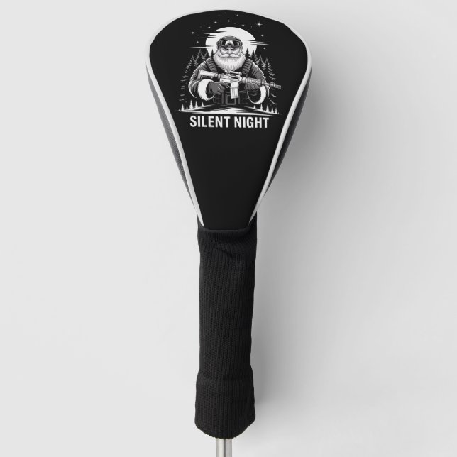 Stille Nacht Weihnachten Militärveteran Golf Headcover (Vorderseite)