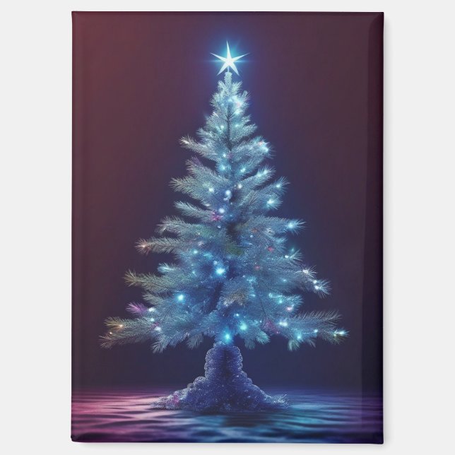 Stille Nacht Weihnachtsbaum Magnet (Vorderseite)