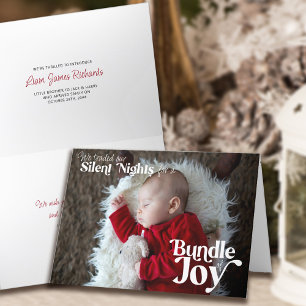 Stille Nächte Bündel der Freude Baby Weihnachten F