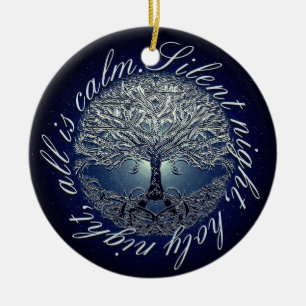Stille Nachtheilige Nacht alle ist ruhig Keramik Ornament
