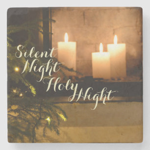 "Stille Nachtheilige Nacht" geliebtes Weihnachten Steinuntersetzer