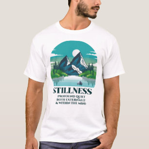 Stille Natur, Berge, Fluss T-Shirt