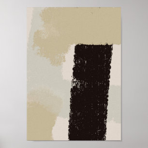 Stille – Neutrales abstraktes Kunstwerk Poster