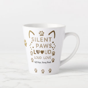 Stille Pfoten, laute Liebe - Elegant 12 oz Latte T Milchtasse
