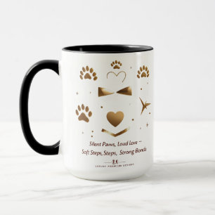 Stille Pfoten, laute Liebe - Goldene Katzenpfeife  Tasse