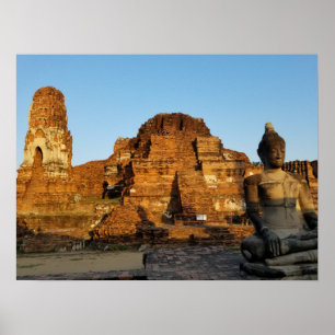 Stille Reflexion in thailändischem Poster