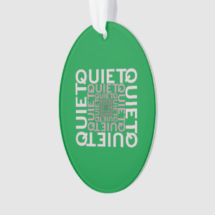 Stille rosa Word-Cloud Ornament