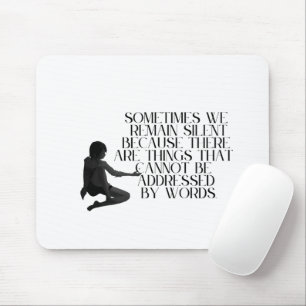 Stille Schmerzen - Minimalistisches Design für emo Mousepad