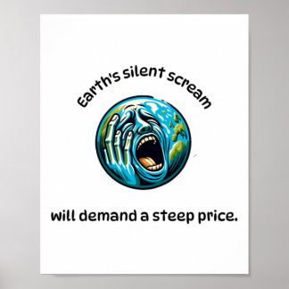 Stille Schreckenplakette Poster