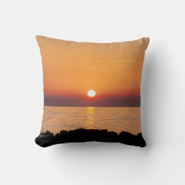 Stille Sonnenuntergang Naturfotografie Kissen