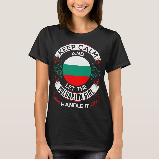 Stille und Bulgarisches Girl Handy It Tshirt Behal (Vorderseite)