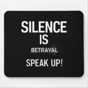 Stille Verräyal Speak Justice Sticker Mousepad