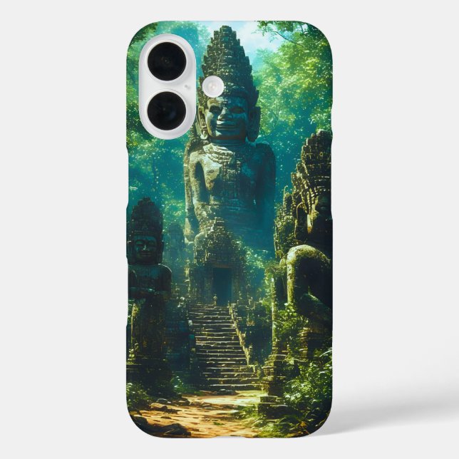 Stille Wächter Siams iPhone 16 Hülle (Rückseite)