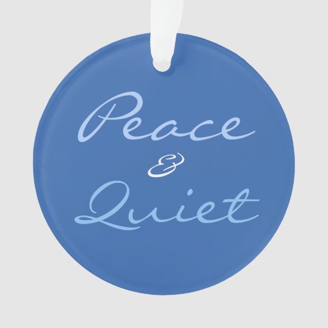 Stille Weihnachten - Ihr Text auf der Rückseite bl Ornament (Vorderseite)