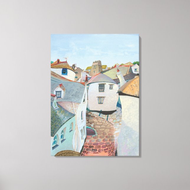 "Stille Zeit in Cornwall" von Gordon Ashton. Leinwanddruck (Vorderseite)