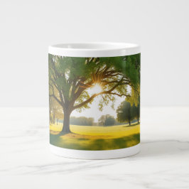 Stille Zeit mit einem großen Baum Jumbo-Tasse