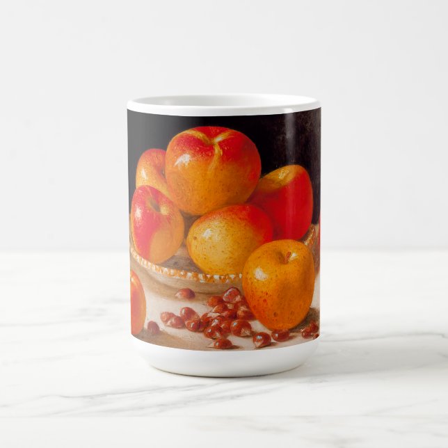 Stilleben, Äpfel und Kastanien Kaffeetasse (Mittel)