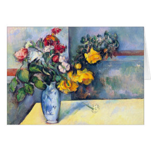 Stilleben Blumen in einer Vase von Paul Cezanne