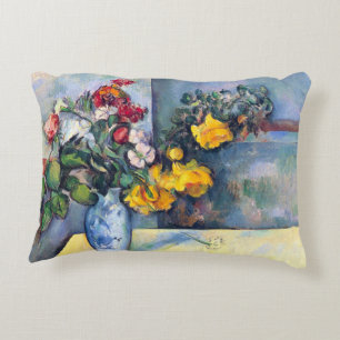 Stilleben Blumen in einer Vase von Paul Cezanne Dekokissen