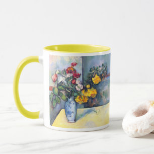 Stilleben Blumen in einer Vase von Paul Cezanne Tasse