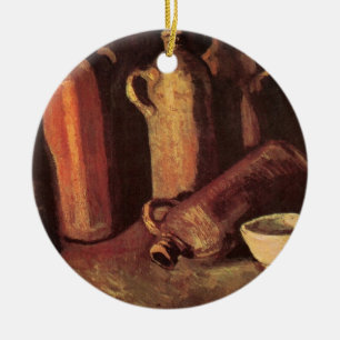 Stilleben mit 4 Steinkrügen von Vincent van Gogh Keramikornament