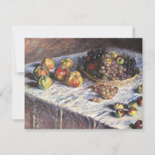Stilleben mit Äpfeln und Trauben von Claude Monet Einladung
