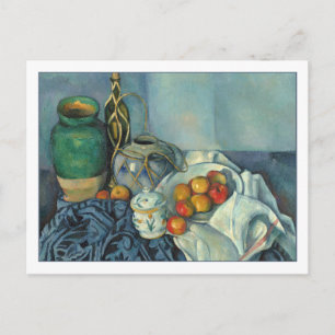 Stilleben mit Äpfeln von Cezanne Postkarte