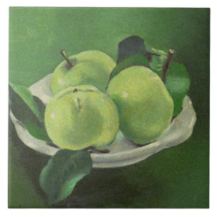 Stilleben mit Äpfeln von Mikulas Galanda Fliese