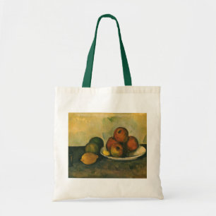 Stilleben mit Äpfeln von Paul Cezanne Tragetasche