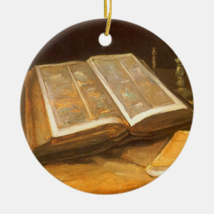 Stilleben mit Bibel von Vincent van Gogh Keramikornament