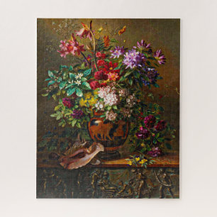 Stilleben mit Blumen in einer griechischen Vase Va