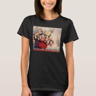 Stilleben mit Chrysanthemen von Claude Monet T-Shirt