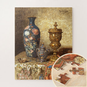 Stilleben mit Cloisonné-Vase,