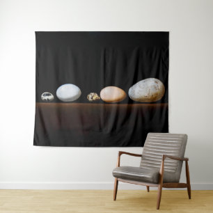 Stilleben mit Eiern – Realistische Malerei Kunst Wandteppich