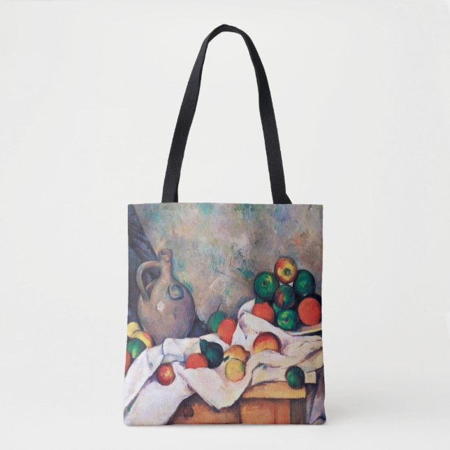 Stilleben mit Früchten, Paul Cezanne Tasche (Vorderseite)