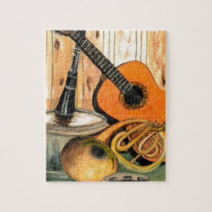 Stilleben mit Musikinstrumenten