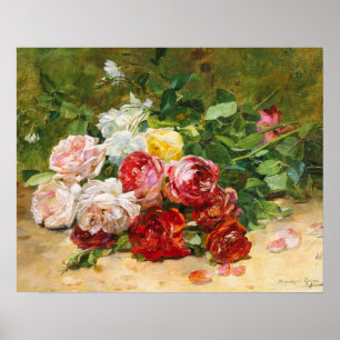 Stilleben mit Rosen Poster