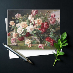 Stilleben mit Rosen Postkarte