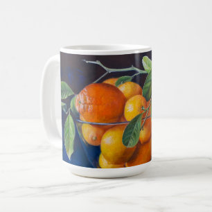 Stilleben mit Zitronen und Orangenast Kaffeetasse