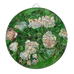 Stilleben: rosa Rosen von Vincent van Gogh Dartscheibe