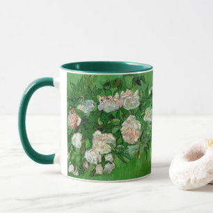 Stilleben: rosa Rosen von Vincent van Gogh Tasse