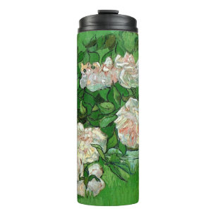 Stilleben: rosa Rosen von Vincent van Gogh Thermosbecher