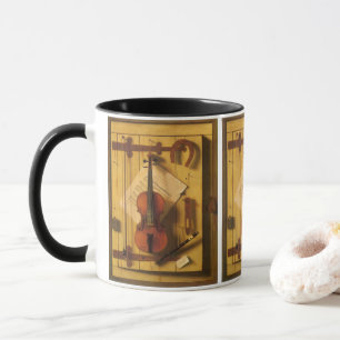 Stilleben Violine und Noten von William Harnett Tasse