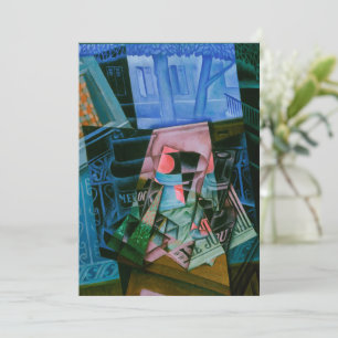 Stilleben vor einem offenen Fenster von Juan Gris Einladung